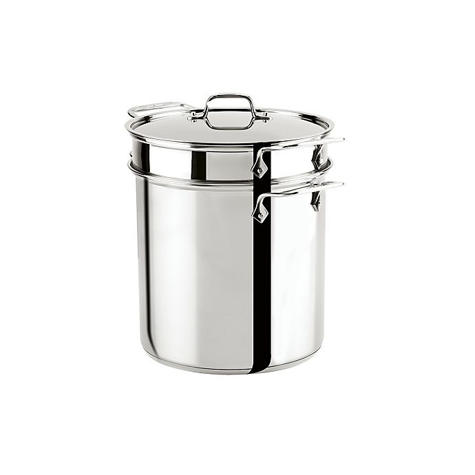 slide 2 of 3, All-Clad Stainless Steel Multi-Cooker, 12 qt