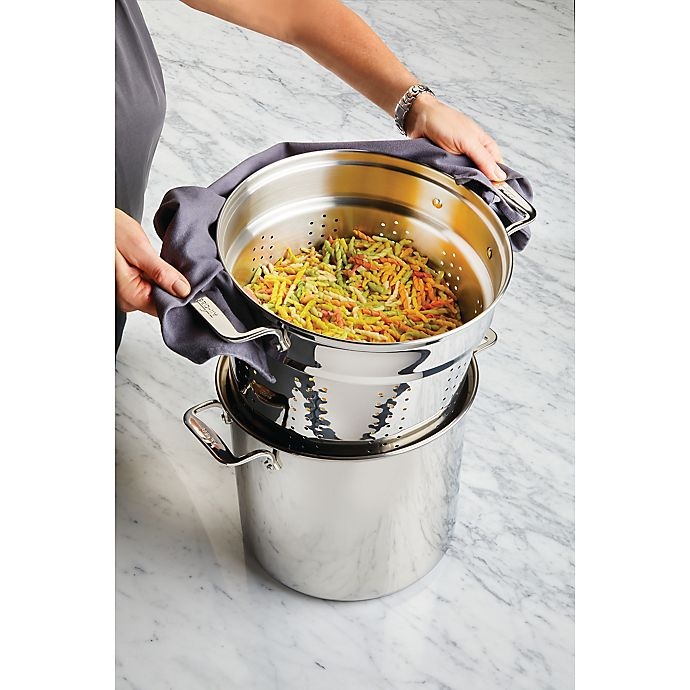 slide 3 of 3, All-Clad Stainless Steel Multi-Cooker, 12 qt