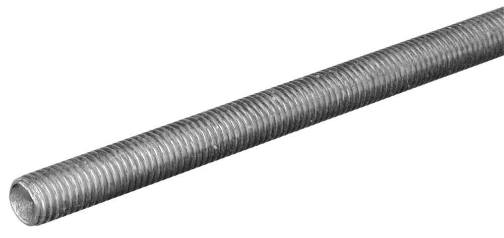slide 1 of 1, Steelworks #8-32 x 3-ft Coarse Thread Zinc-Plated Steel Threaded Rod, 1 ct