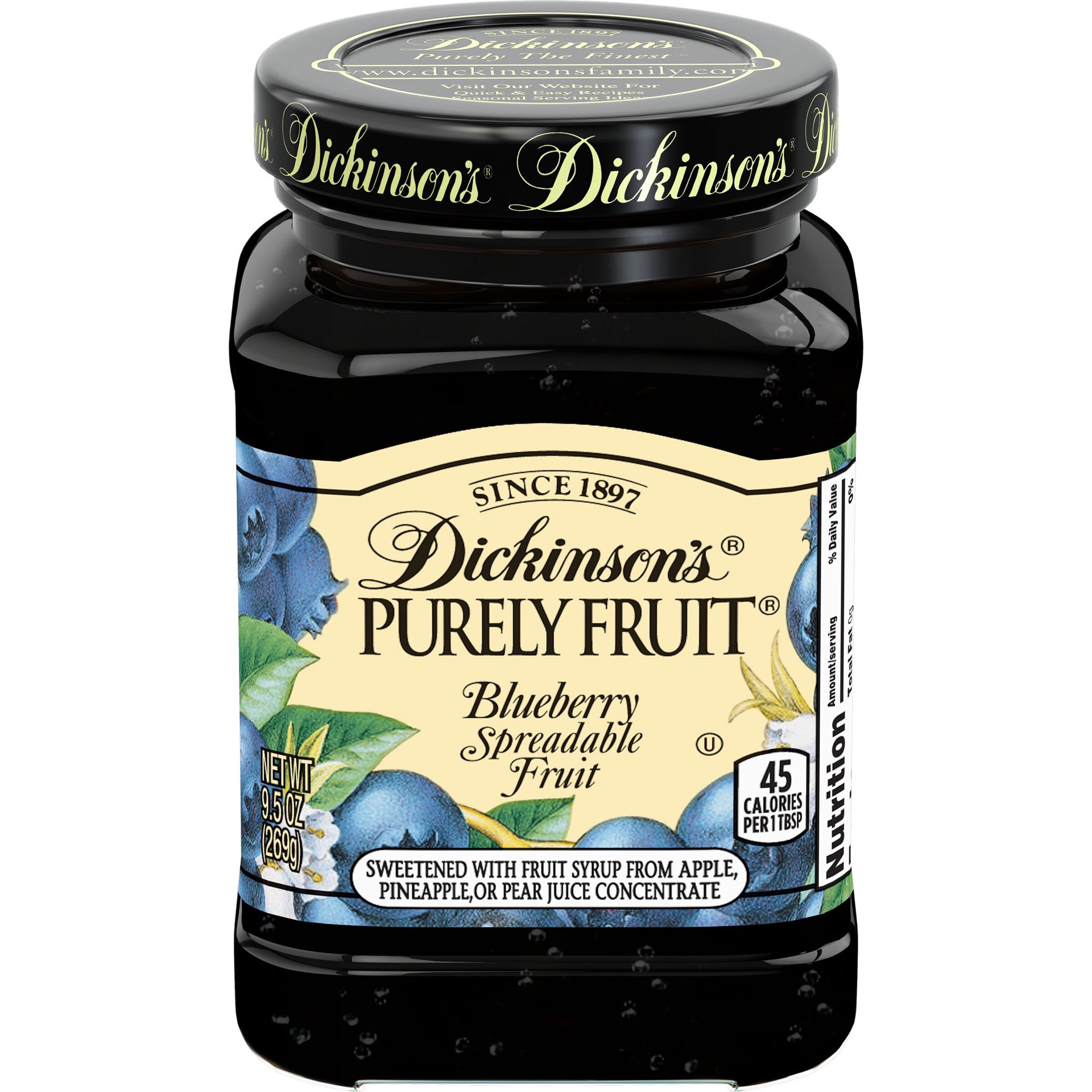 slide 1 of 2, Dickinson's Spreadable Fruit 9.5 oz, 9.5 oz