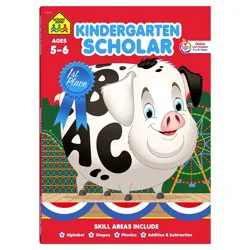 School Zone Kindergarten Scholar Deluxe Workbook