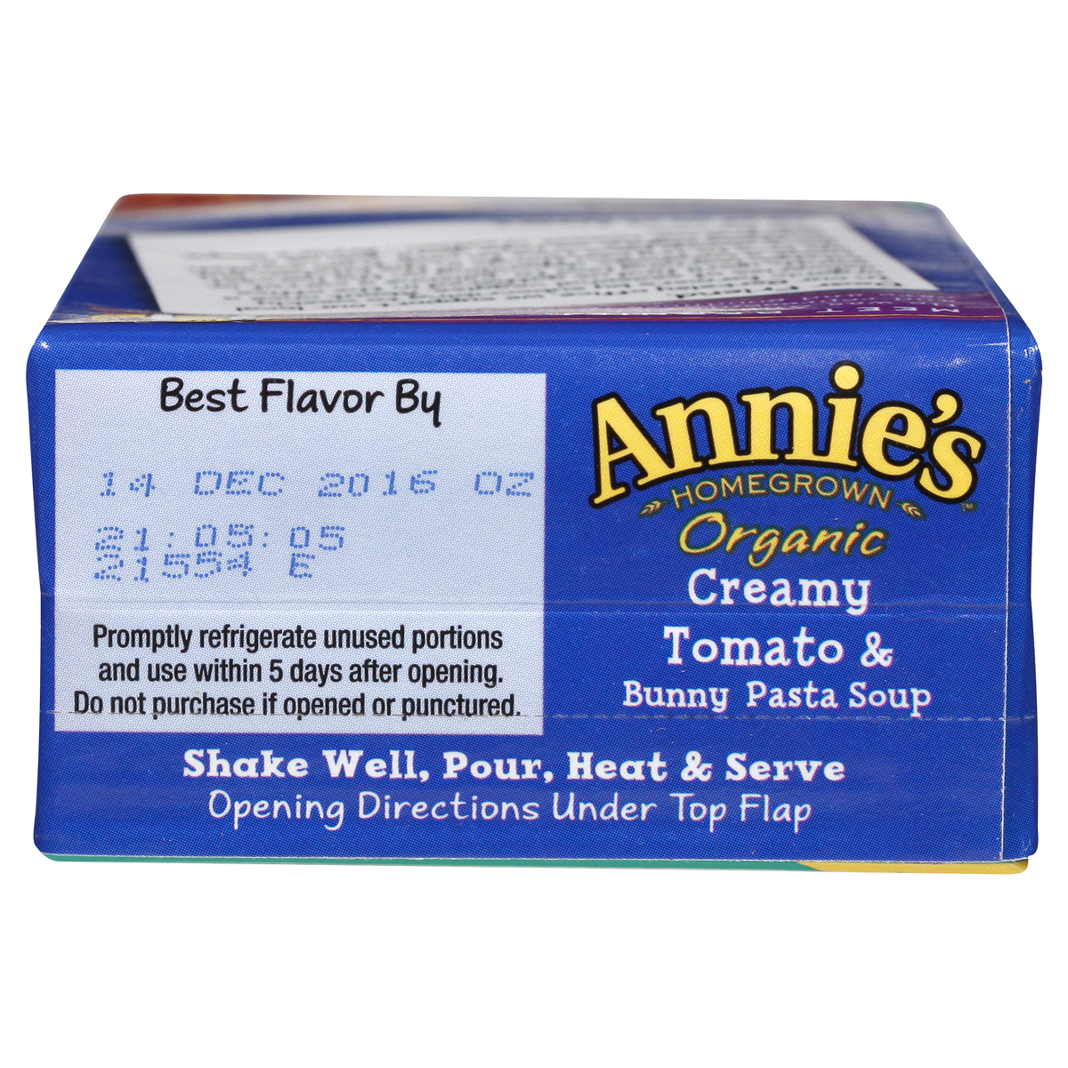 slide 6 of 7, Annie's Homegrown Organic Creamy Tomato & Bunny Pasta Soup, 17 oz