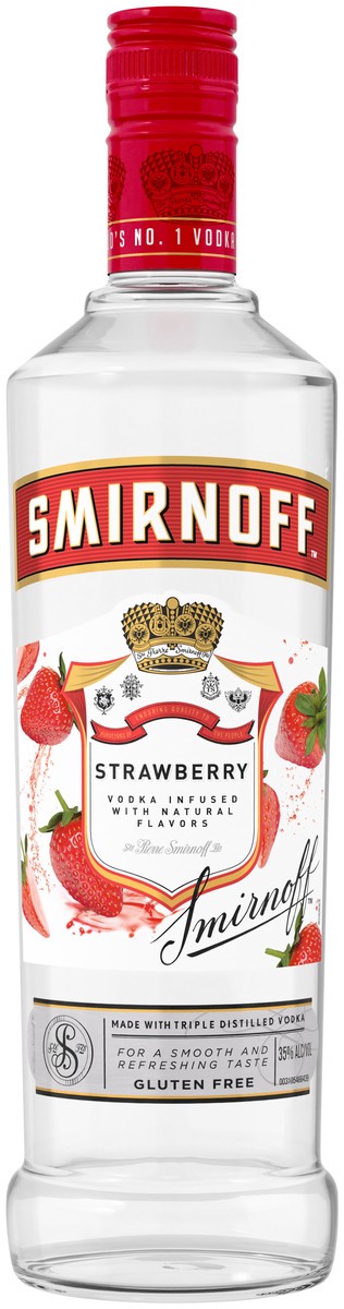 slide 1 of 4, Smirnoff Strawberry Vodka, 750 ml