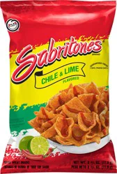 Sabritones Puffed Wheat Snacks Chile & Lime Flavored 2 3/4 Oz