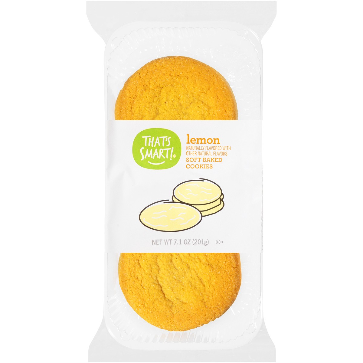 slide 1 of 9, That's Smart! Lemon Soft Baked Cookies, 7.1 oz