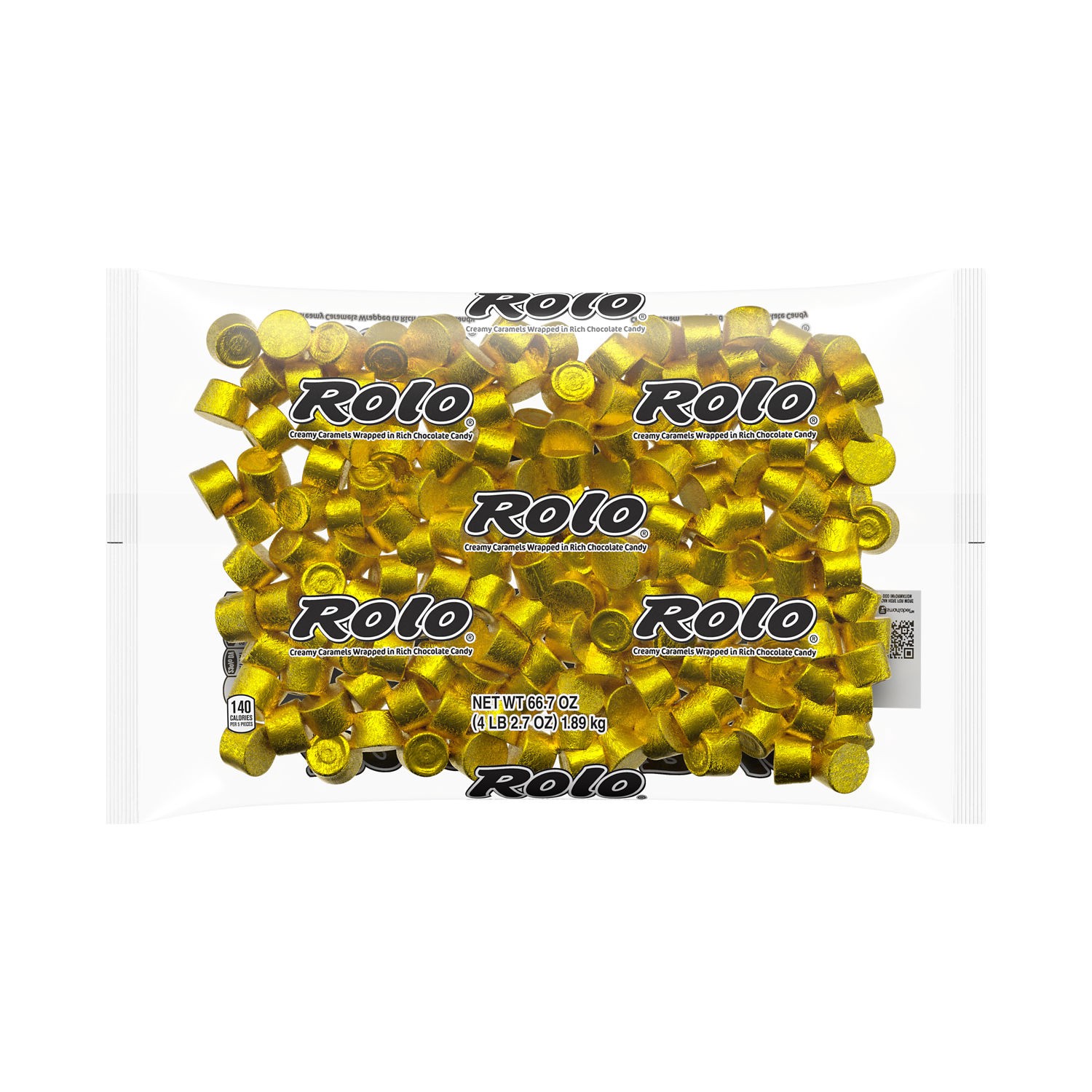 slide 1 of 9, ROLO Rich Chocolate Caramels Candy Bulk Bag, 66.7 oz, 66.70 oz