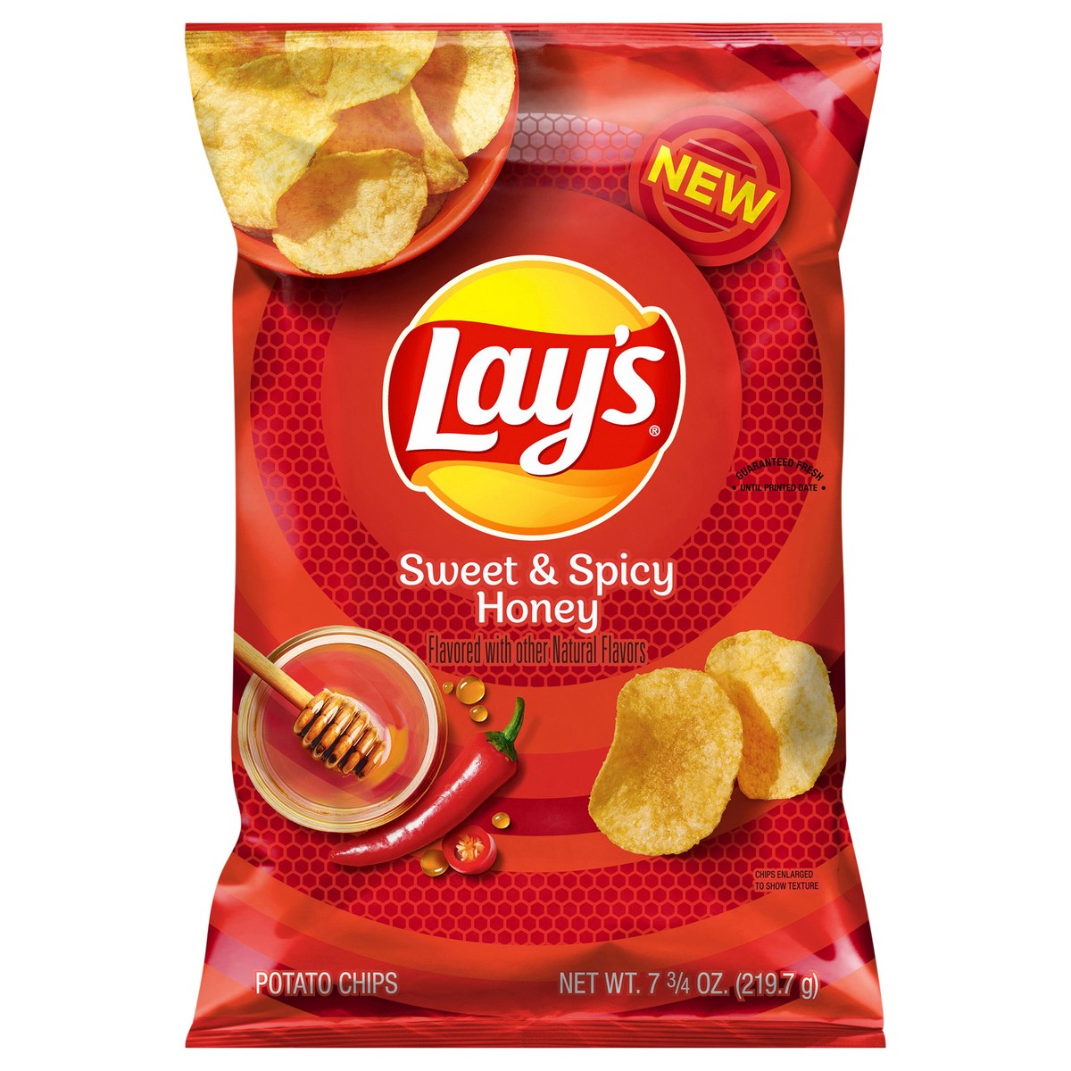 slide 4 of 9, Lay's Potato Chips Sweet & Spicy Honey 7 3/4 Oz, 7.75 oz