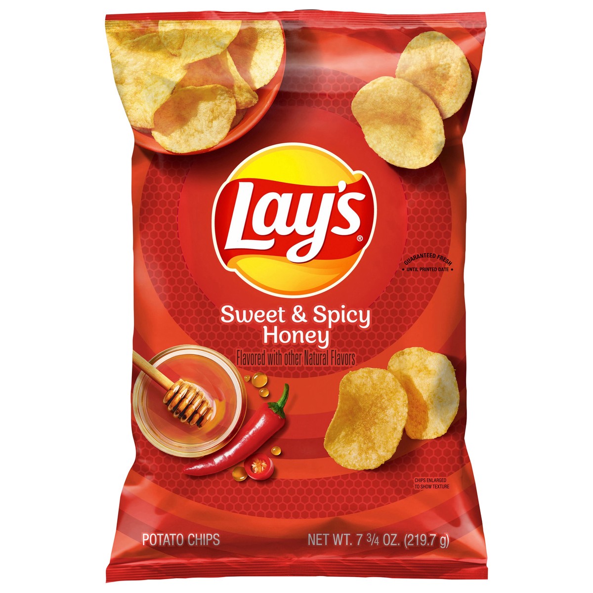 slide 1 of 9, Lay's Potato Chips Sweet & Spicy Honey 7 3/4 Oz, 7.75 oz