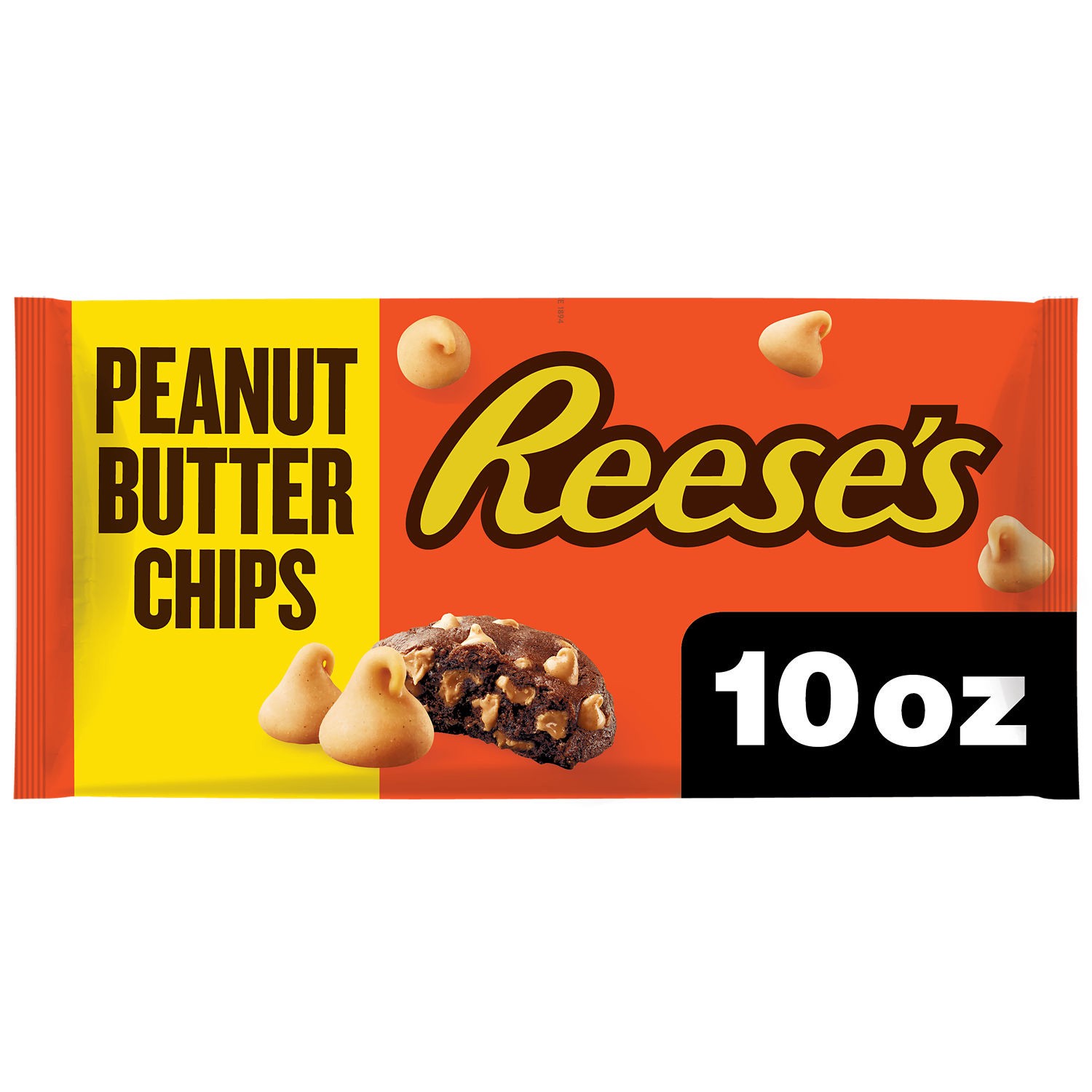 slide 8 of 9, REESE'S Peanut Butter Chips, Halloween Baking Supplies, 10 oz, Bag, 10 oz