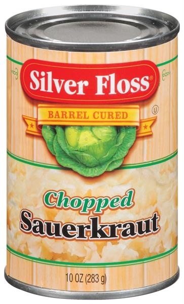 slide 1 of 1, Silver Floss Chopped Sauerkraut, 10 oz