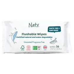 Eco By Naty Flushable Wipes 56 Ea