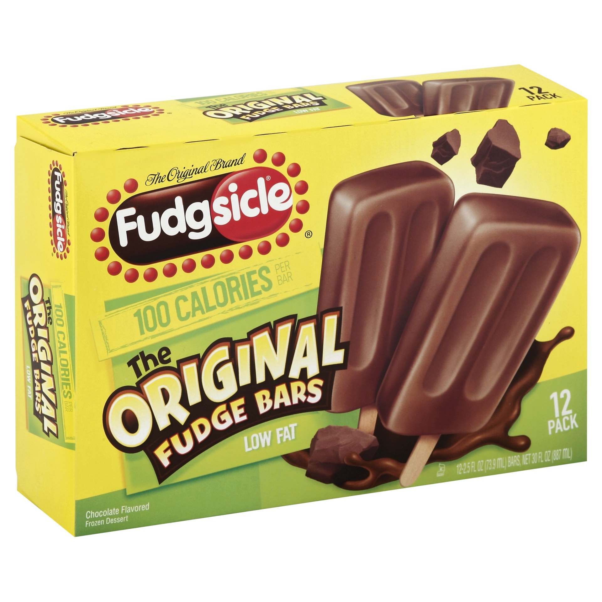 slide 1 of 3, Fudgsicle Original Fudge Bars, 30 fl oz oz