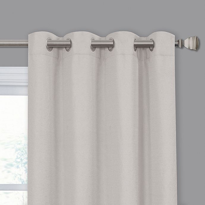 slide 1 of 1, Mariposa Grommet Light Filtering Window Curtain Panel - Silver, 84 in