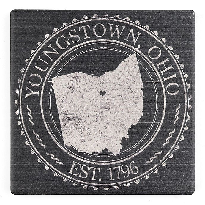 slide 1 of 1, Thirstystone Youngstown, Ohio'' Stamp Single Square Coaster'', 1 ct