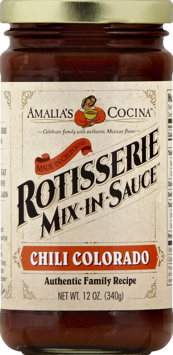 slide 2 of 2, Amalia's Cocina Rotisserie Mix In Sauce 12 oz, 12 oz