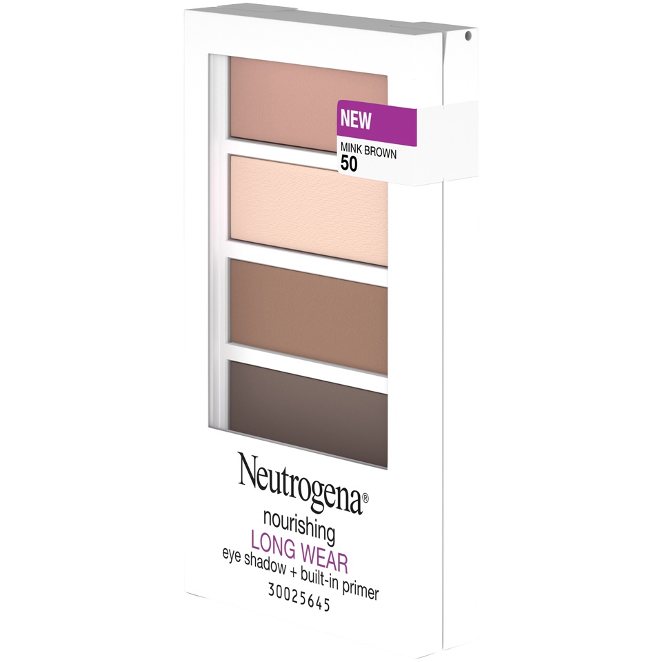 slide 3 of 6, Neutrogena Nourishing Long Wear Eye Shadow - 50 Mink Brown, 0.24 oz