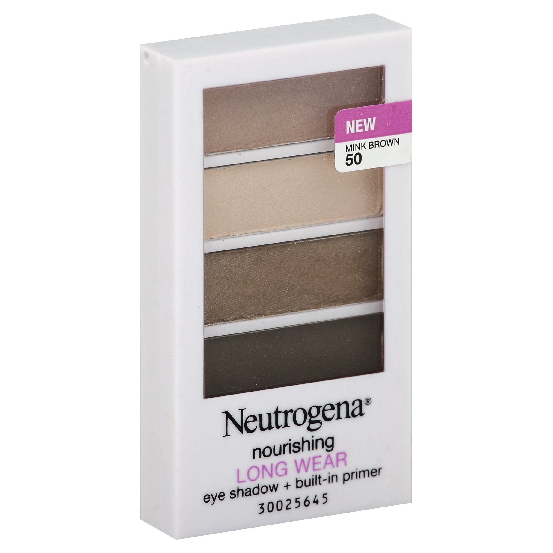 slide 1 of 6, Neutrogena Nourishing Long Wear Eye Shadow - 50 Mink Brown, 0.24 oz