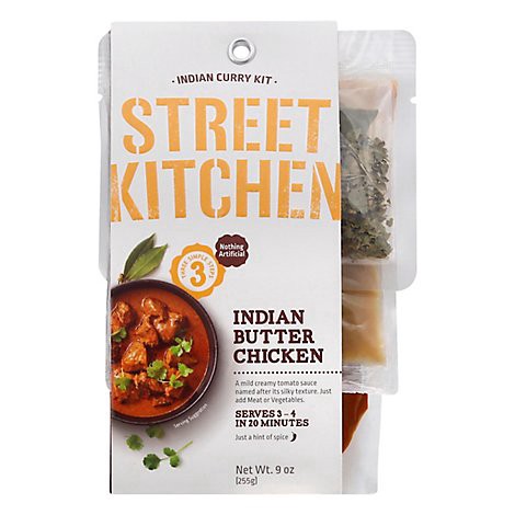 slide 1 of 3, Street Kitchen Indian Butter Chicken Indian Curry Kit 9.0 oz, 9 oz