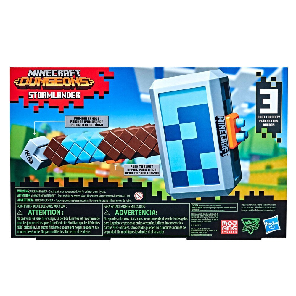 slide 3 of 19, Nerf Minecraft Stormlander Blaster, 1 ct