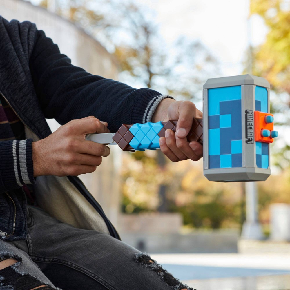 slide 11 of 19, Nerf Minecraft Stormlander Blaster, 1 ct