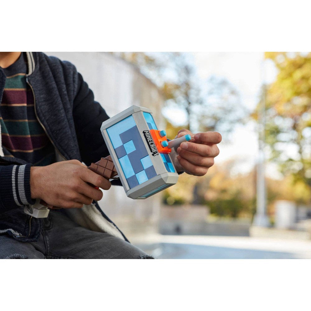 slide 10 of 19, Nerf Minecraft Stormlander Blaster, 1 ct