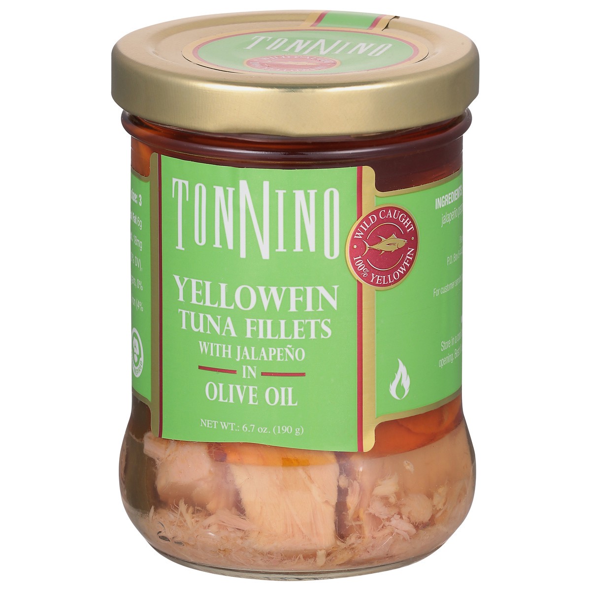 slide 5 of 9, Tonnino Tuna Fillets With Jalapeno In Olive Oil - 6.7 Oz, 6.7 oz