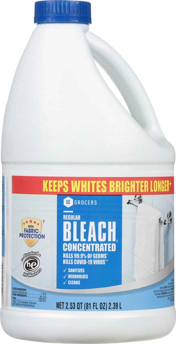 slide 5 of 10, Se Grocers Reg Bleach 81Oz, 81 oz