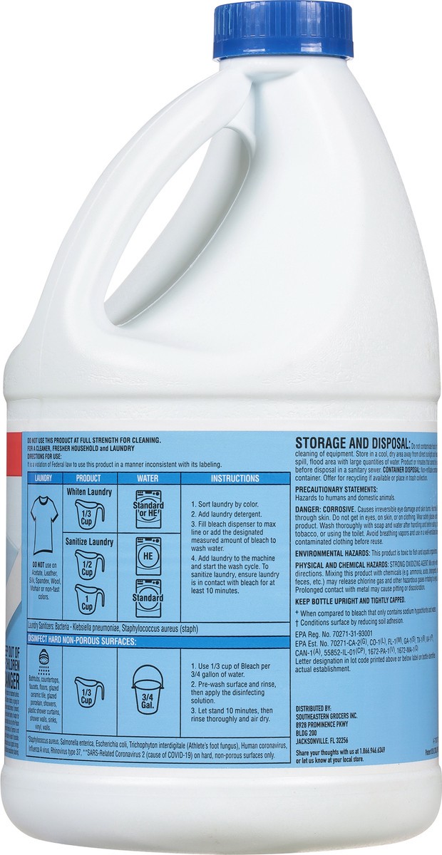 slide 7 of 10, Se Grocers Reg Bleach 81Oz, 81 oz