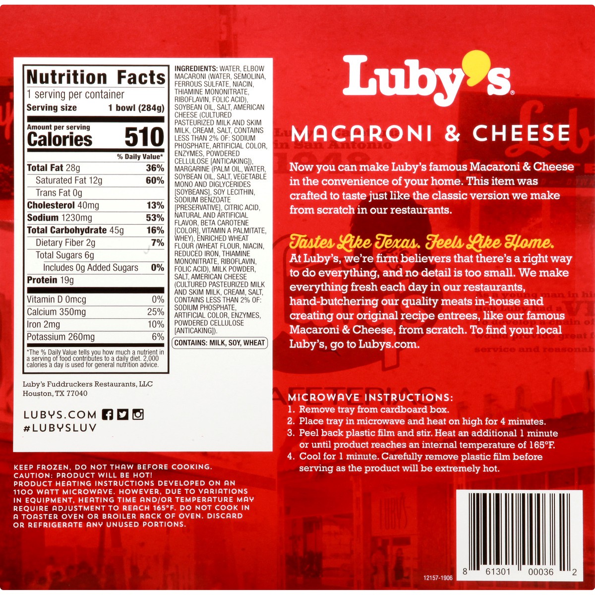 slide 9 of 13, Luby's Macaroni And Cheese, 10 oz