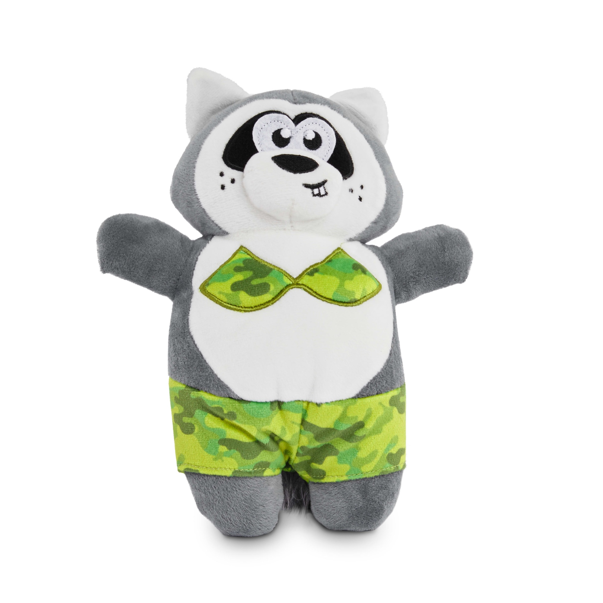 slide 1 of 1, Leaps & Bounds Cool Critter Raccoon Plush Dog Toy, SM