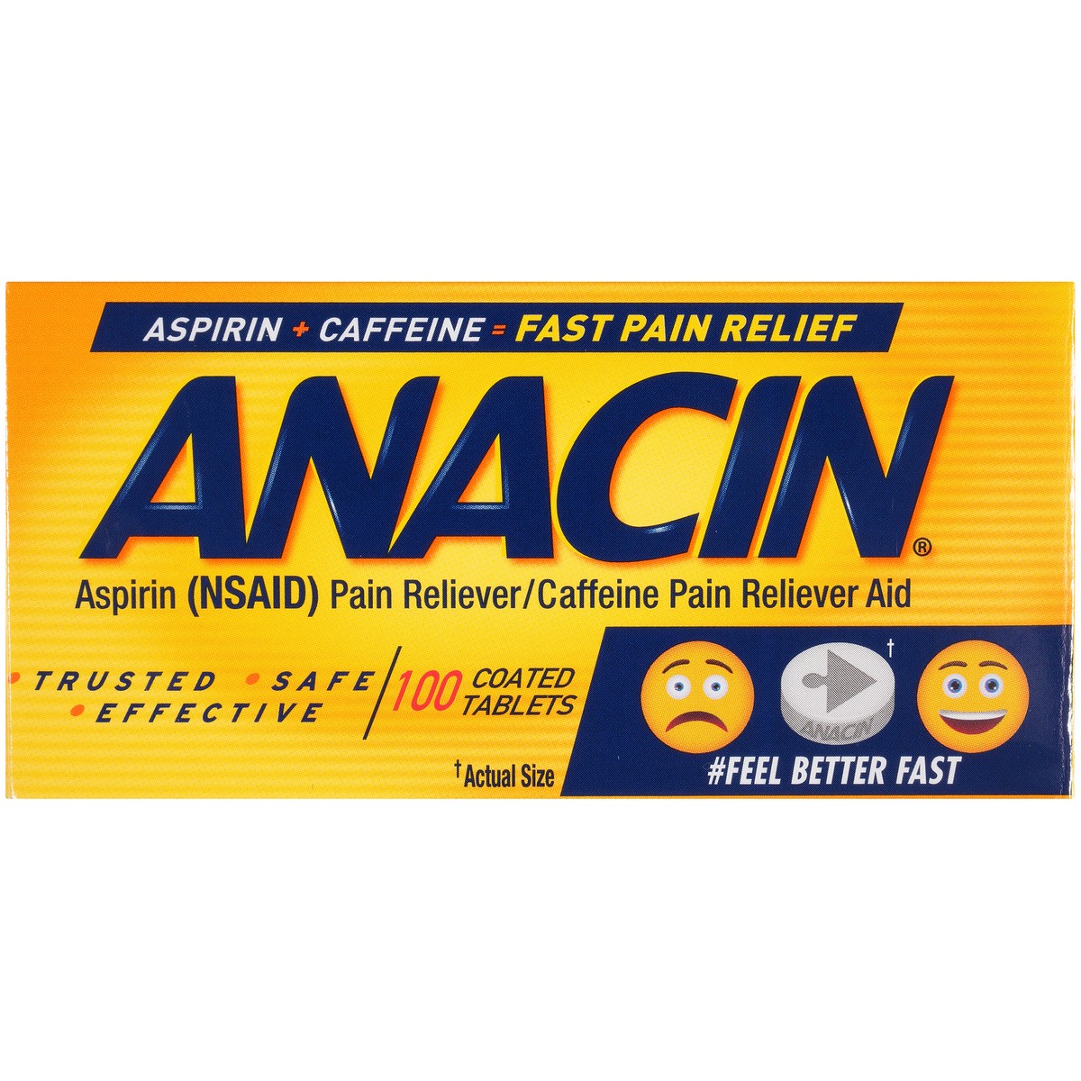 slide 5 of 10, Anacin Fast Pain Relief Tablets, 100 ct