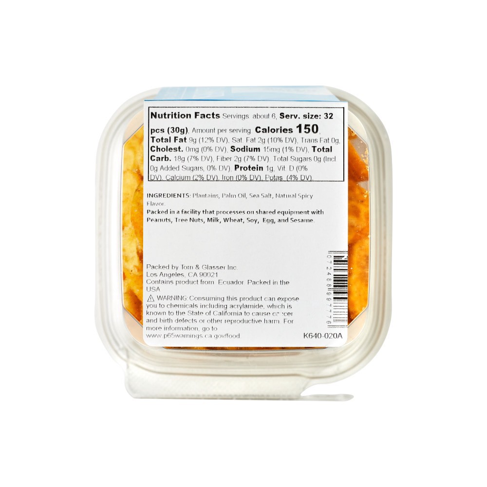 slide 2 of 3, Torn & Glasser Torn Glasser Spicy Plantain Chips, 6 oz