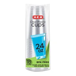 H-E-B 24 oz Clear Plastic Cups