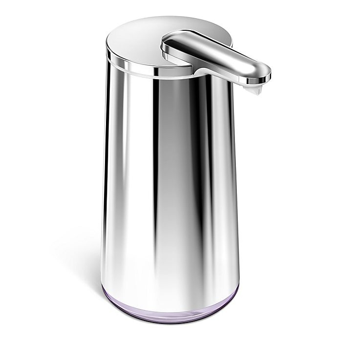 slide 1 of 7, simplehuman Foam Sensor Pump Soap Dispenser - Polished Nickel, 1 ct