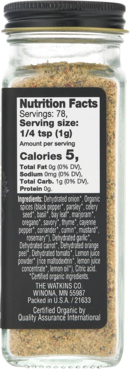 slide 8 of 9, Watkins Organic Salt-Free Seasoning 2.7 oz, 2.7 oz