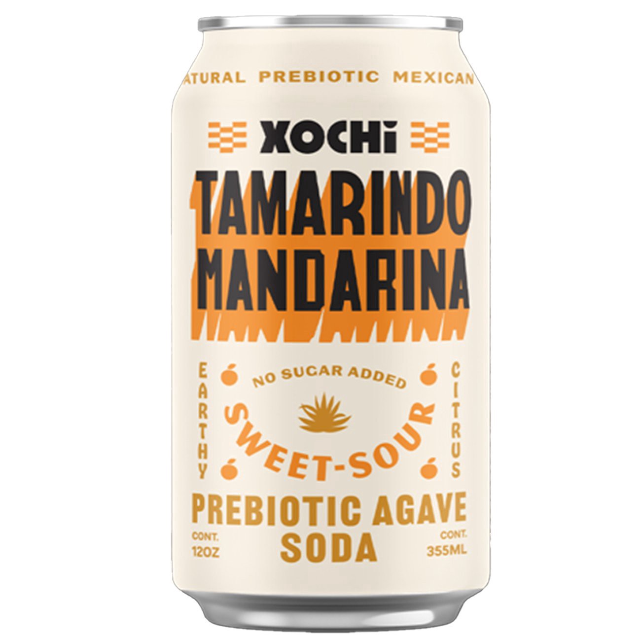 slide 1 of 1, XOCHi Prebiotic Agave Soda - Tamarindo Mandarina, 12 oz