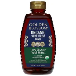 Golden Blossom Honey Organic Pure White Forest Honey 24 oz
