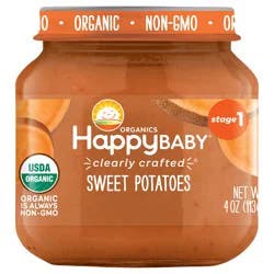 Happy Baby Organics Clearly Crafted Stage 1 Sweet Potatoes Jar 4 oz UNIT