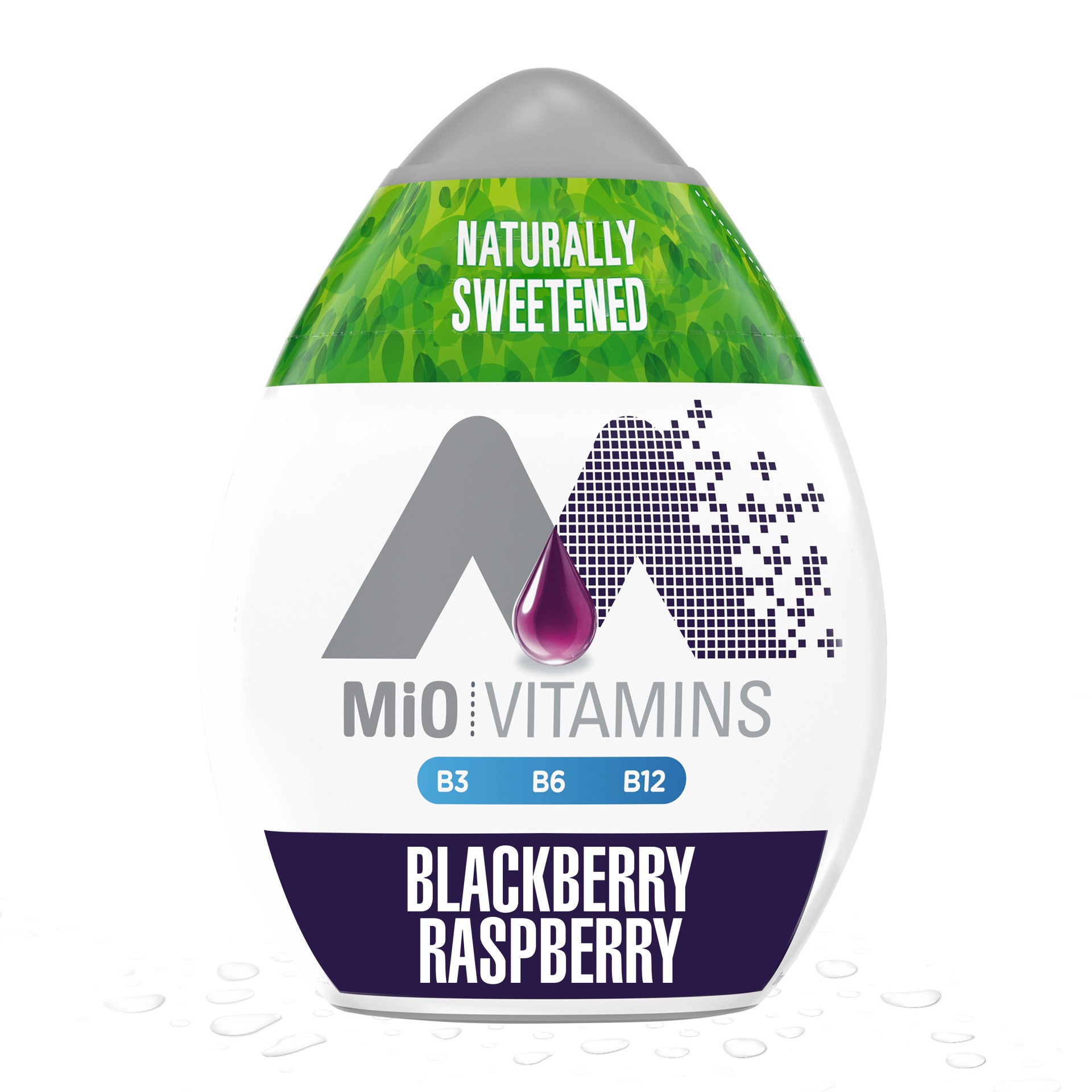 slide 1 of 5, MiO Vitamins Blackberry Raspberry Naturally Flavored & Sweetened Liquid Water Enhancer, 1.62 fl oz Bottle, 1.62 fl oz