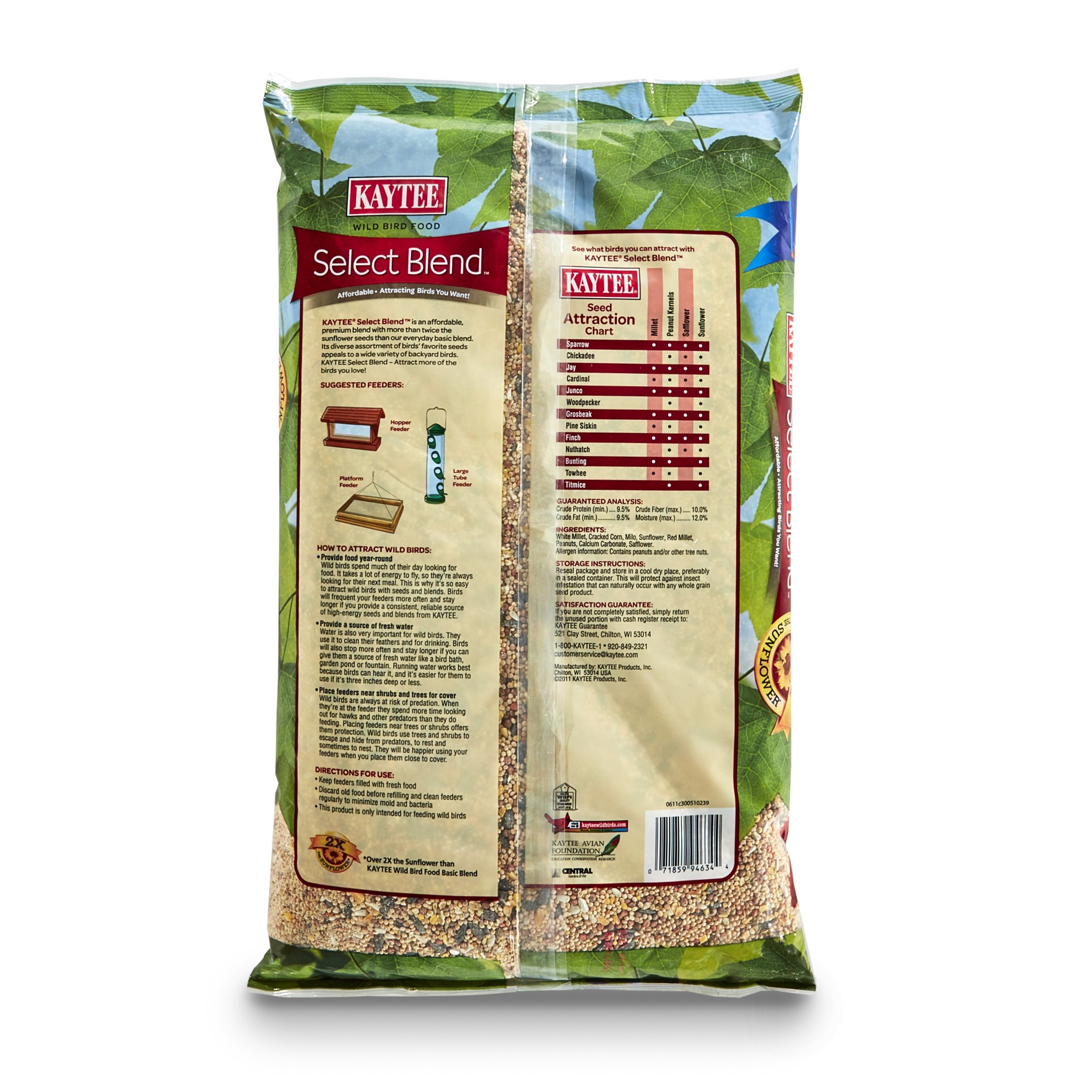 slide 5 of 5, Kaytee Select Wild Bird 9 Pounds, 9 lb