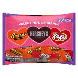 Hershey's, Kit Kat and Reese's Assorted Chocolate Snack Size, Valentine's Candy Bag, 12.47 oz (25 Pieces)