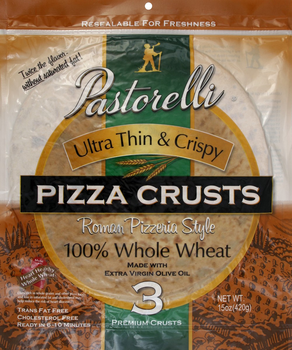 slide 1 of 1, Pastorelli Pizza Crust 3 ea, 3 ct