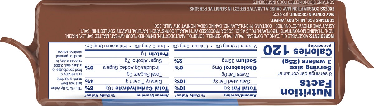 slide 8 of 9, VOORTMAN Bakery Zero Sugar Chocolate Wafers 7.1 oz, 7.1 oz