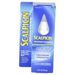 Scalpicin Scalp Itch Relief Maximum Strength with Aloe Liquid - 1.5 Fl. Oz.