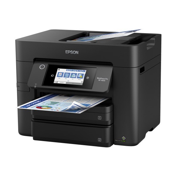 slide 4 of 6, Epson Workforce Pro Wf-4830 Wireless Inkjet All-In-One Color Printer, C11Cj05201, 1 ct