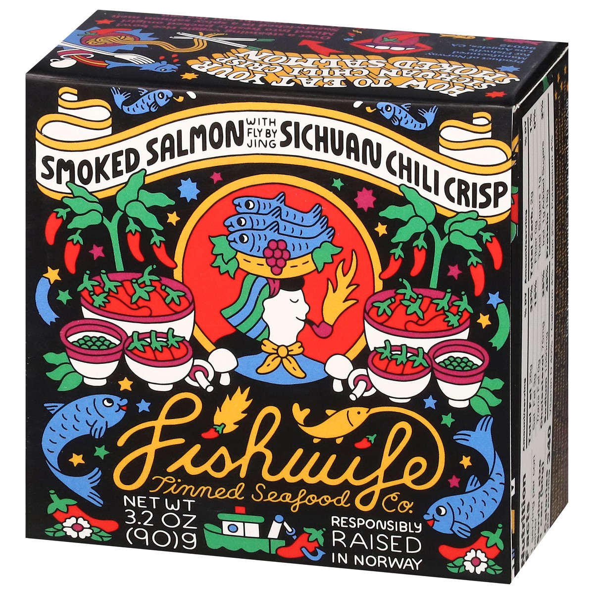 slide 12 of 12, Fishwife Smoked Salmon with Sichuan Chili Crisp 3.2 oz, 3.2 oz