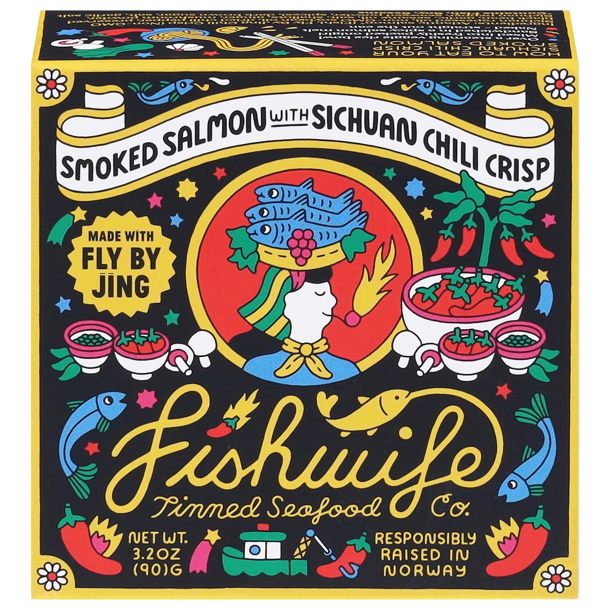 slide 1 of 12, Fishwife Smoked Salmon with Sichuan Chili Crisp 3.2 oz, 3.2 oz