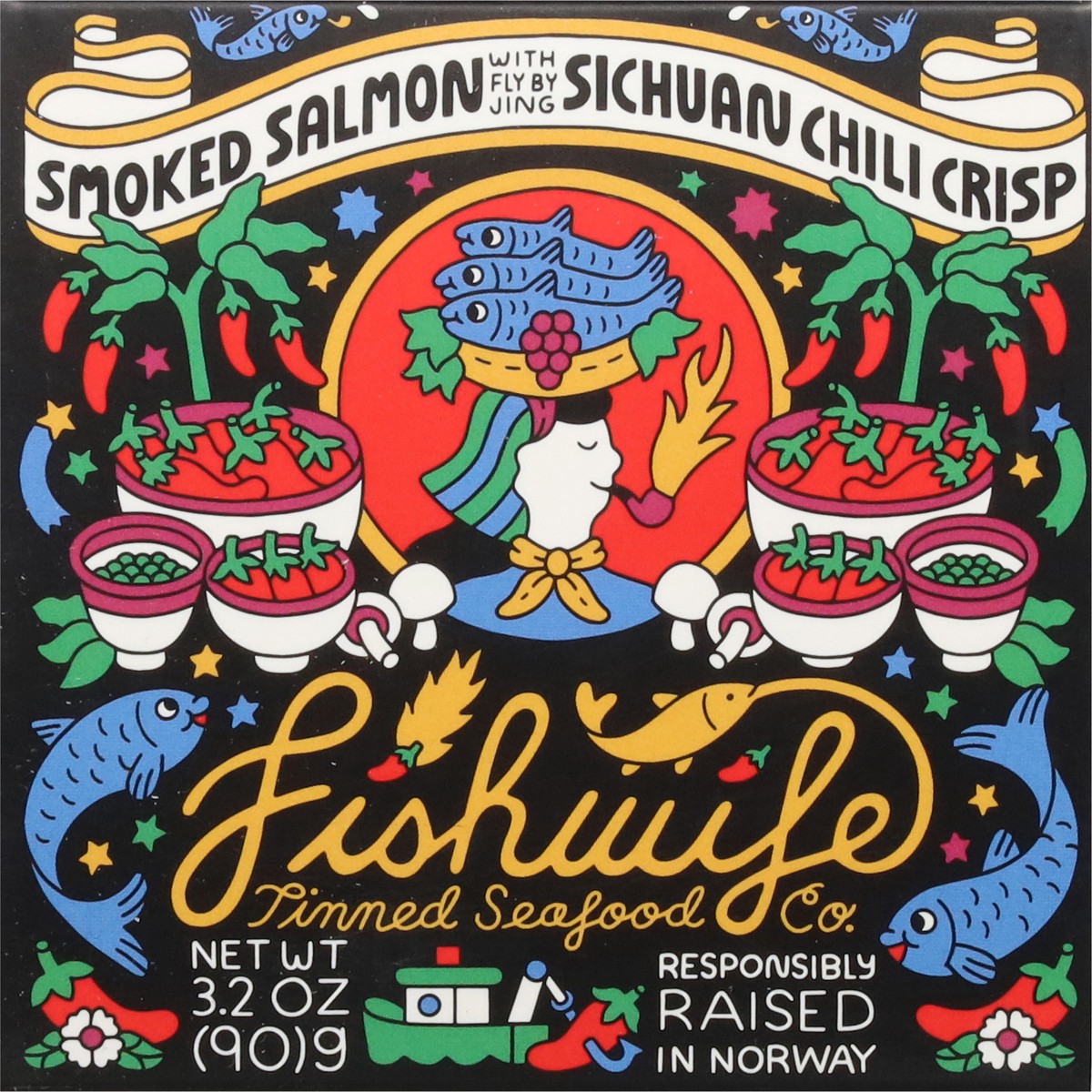 slide 7 of 12, Fishwife Smoked Salmon with Sichuan Chili Crisp 3.2 oz, 3.2 oz