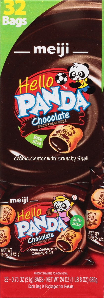 slide 13 of 13, Meiji Hello Panda Chocolate Cookie 32 - 0.75 oz Bags, 32 ct