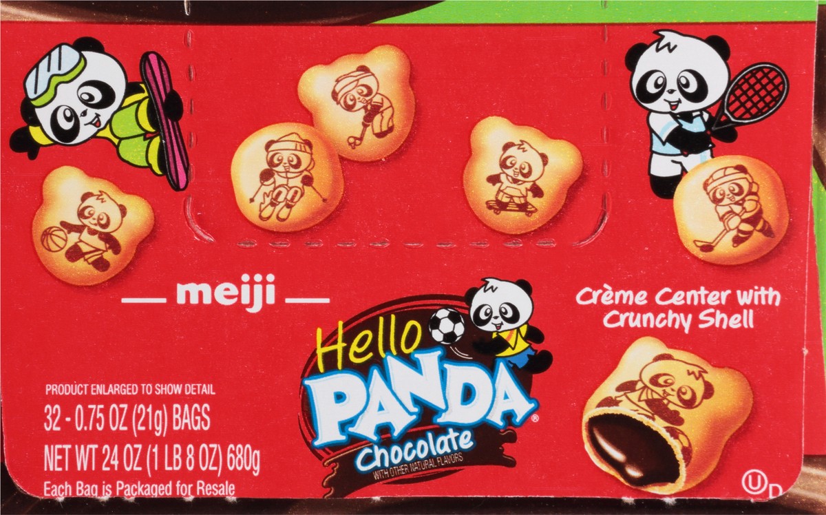 slide 8 of 13, Meiji Hello Panda Chocolate Cookie 32 - 0.75 oz Bags, 32 ct